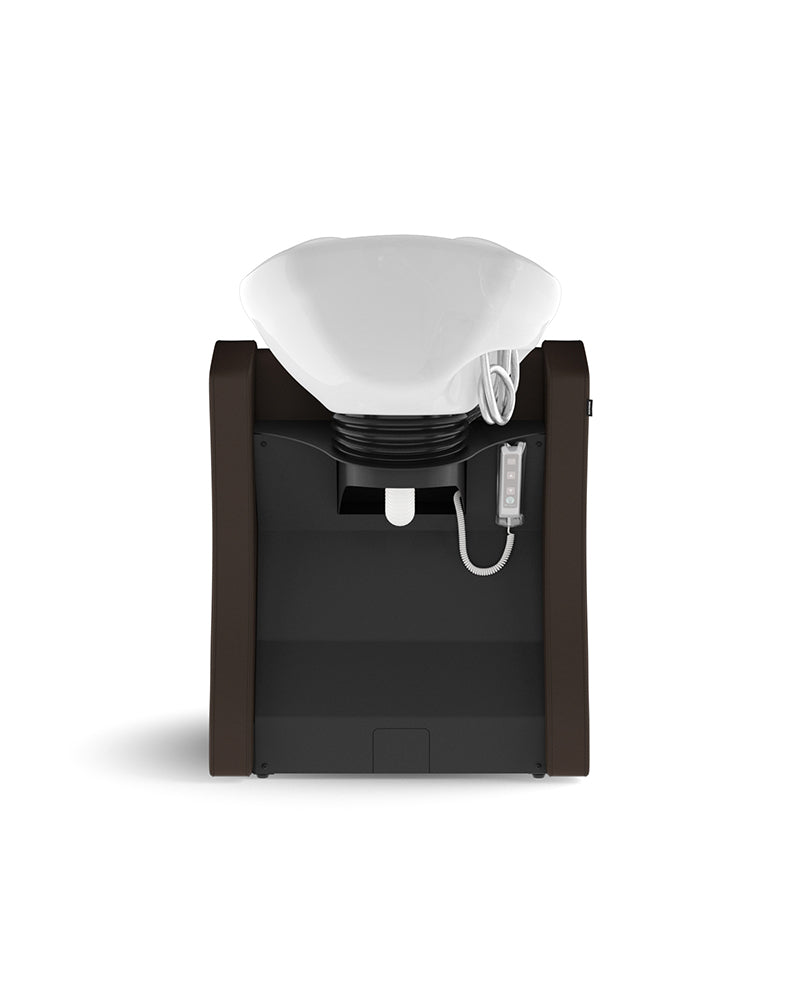 Fredda II - Brun massagevask med hvid kumme